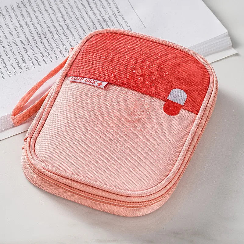 Mini Medicine Organizer Bag Outdoor First Aid Kit Portable Travel Storage Sack Emergency Medical Case Accessories Supplies