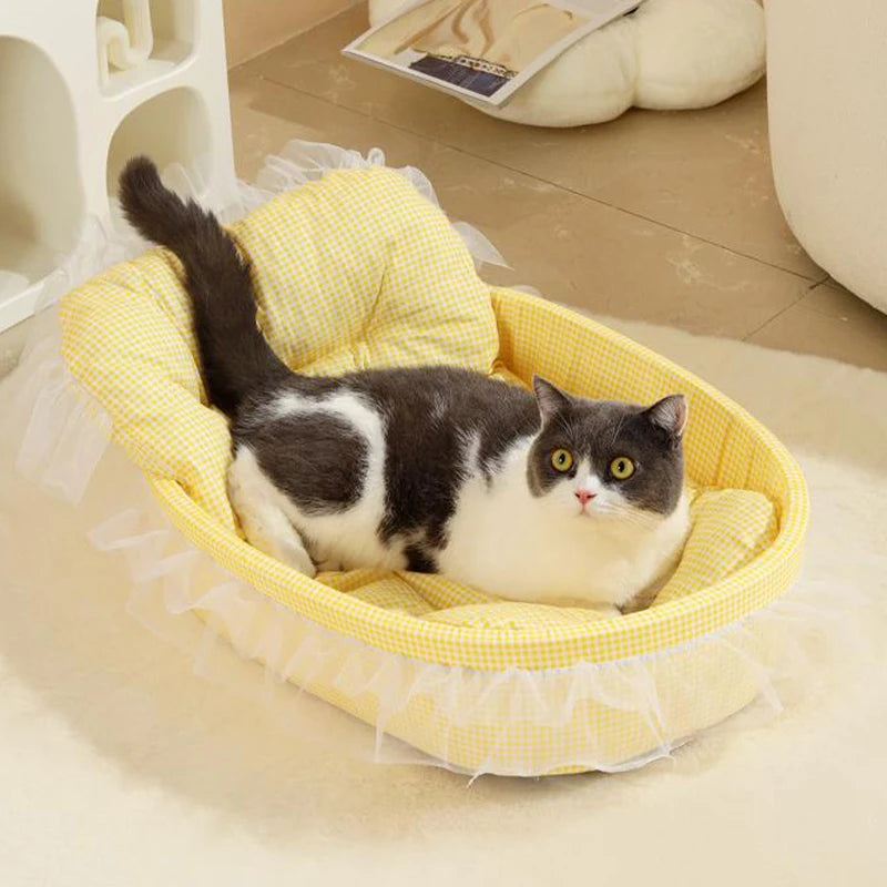 1PC Cute Princess Cat Litter All Seasons Universal Non Sticky Mat Pet Sofa Dog Bed Small And Medium Cats And Dogs Pet Supplies