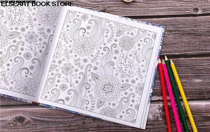 Zen mandalas color painting book adult decompression therapy psychological decompression graffiti painting Hardcover141