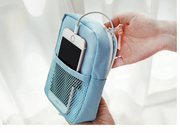 Travel Portable Charger Headphone Cable Digital Bag Storage Bag Travel Gadget Organizer Bag Electronics Accessories Storage Case