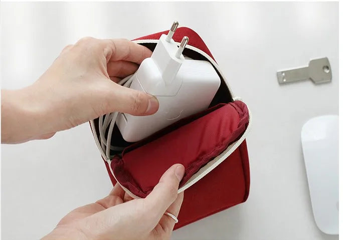 Travel Portable Charger Headphone Cable Digital Bag Storage Bag Travel Gadget Organizer Bag Electronics Accessories Storage Case