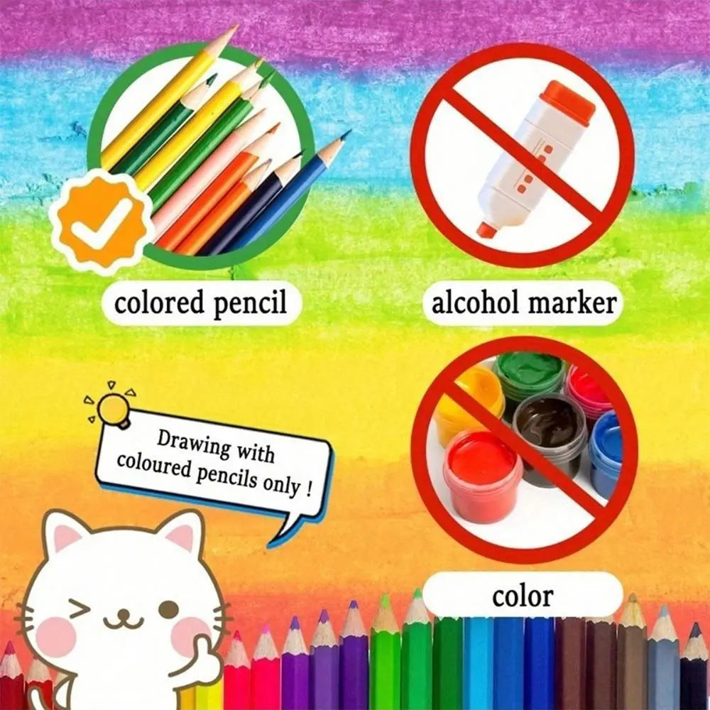 Creative Cartoon Coloring Book Stress Relief Educational Paperback Painting Gift Graffiti Painting Book for Adults And Teens
