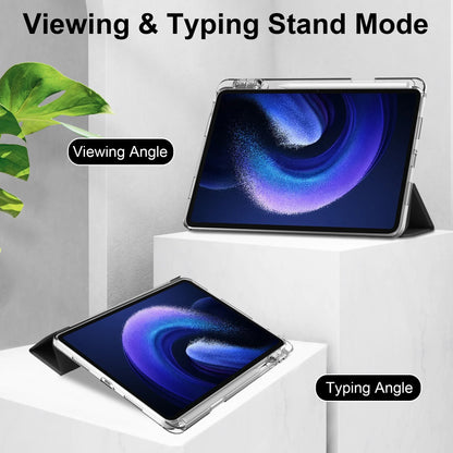 Case for Xiaomi Mi Pad 5 6 Pro 11 7 PRO 11.2 HD Transparent Case Redmi pad SE 11 Pad 2 2025 PRO 12.1" with Awake / Sleep Cover