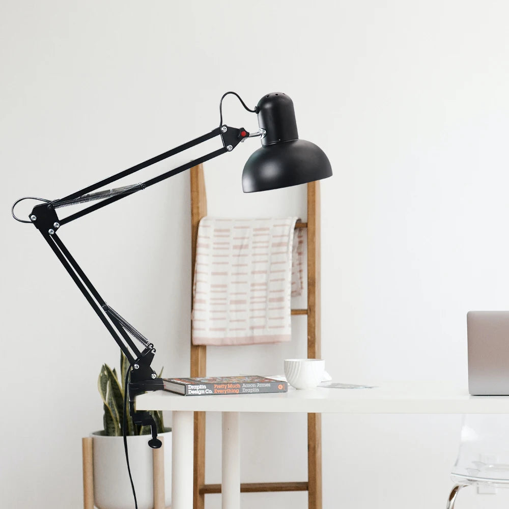 Study Table Lamp with Clamp School Computer Desk Lamps Folding Office Light Manicure Room Desks LED Nail Gel Lights