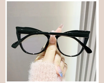2024 New Cat Eye Glasses Frame Women Fashion Gradient Color Eyeglass Frame Anti Blue Light Glasses Computer Goggles Óculos Gifts