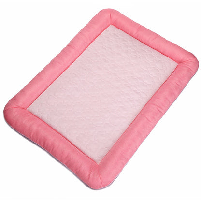 Pet Cooling Mat for Dogs Cat Breathable Sleeping Mat Pet Cushion Washable Self-Cooling Dog Pad for Small Medium Pets