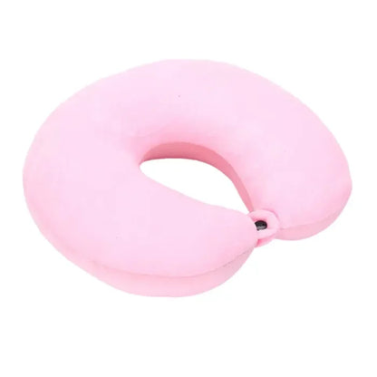 Nanoparticles U Shaped Travel Pillow Neck Support Headrest Microbeads Filling Colorful Soft Cushion Flight for AirPlane Car
