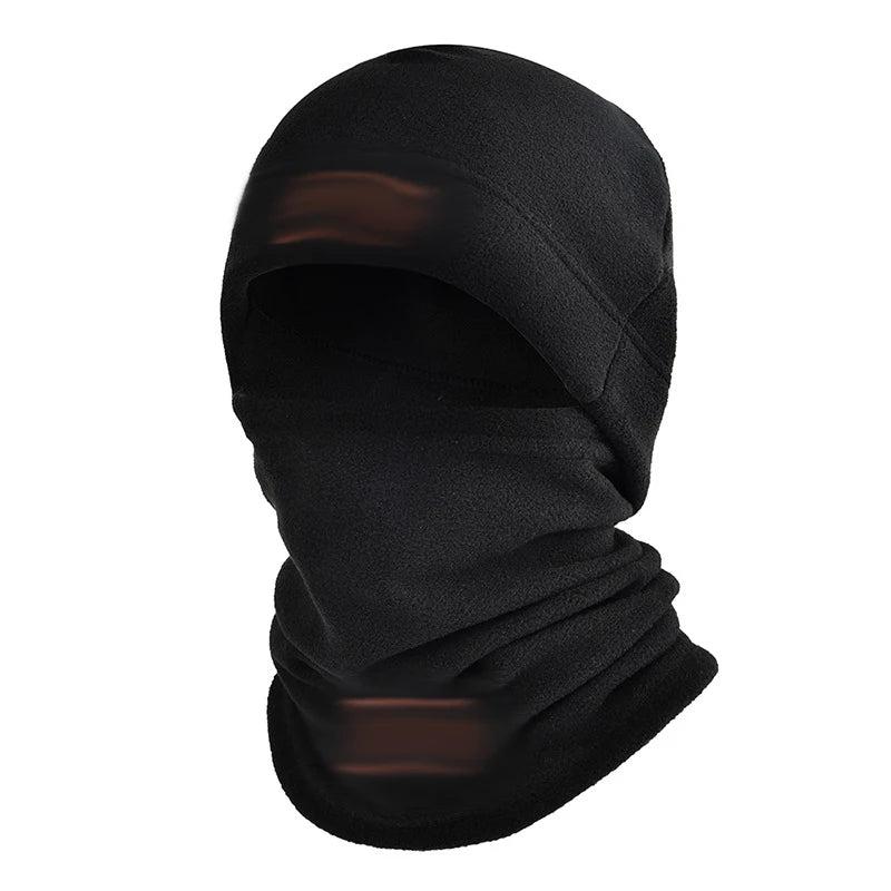 Autumn And Winter Fleece Hat Men's Sports Cold Swing Fleece Neck Cover Outdoor Cycling Mountaineering Mask Warm Cold Neck Set