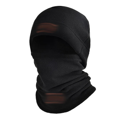 Autumn And Winter Fleece Hat Men's Sports Cold Swing Fleece Neck Cover Outdoor Cycling Mountaineering Mask Warm Cold Neck Set