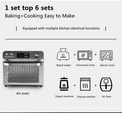 Intelligent automatic household visual stainless steel electric fryer oven
