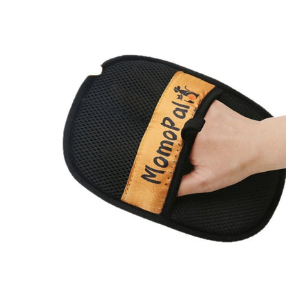 Upgraded Pet Grooming Gloves Cats Hair Brush Pet Removal Gloves Dual Brush Static-free Cat Cleaning Tool Hair Stripping Mitts