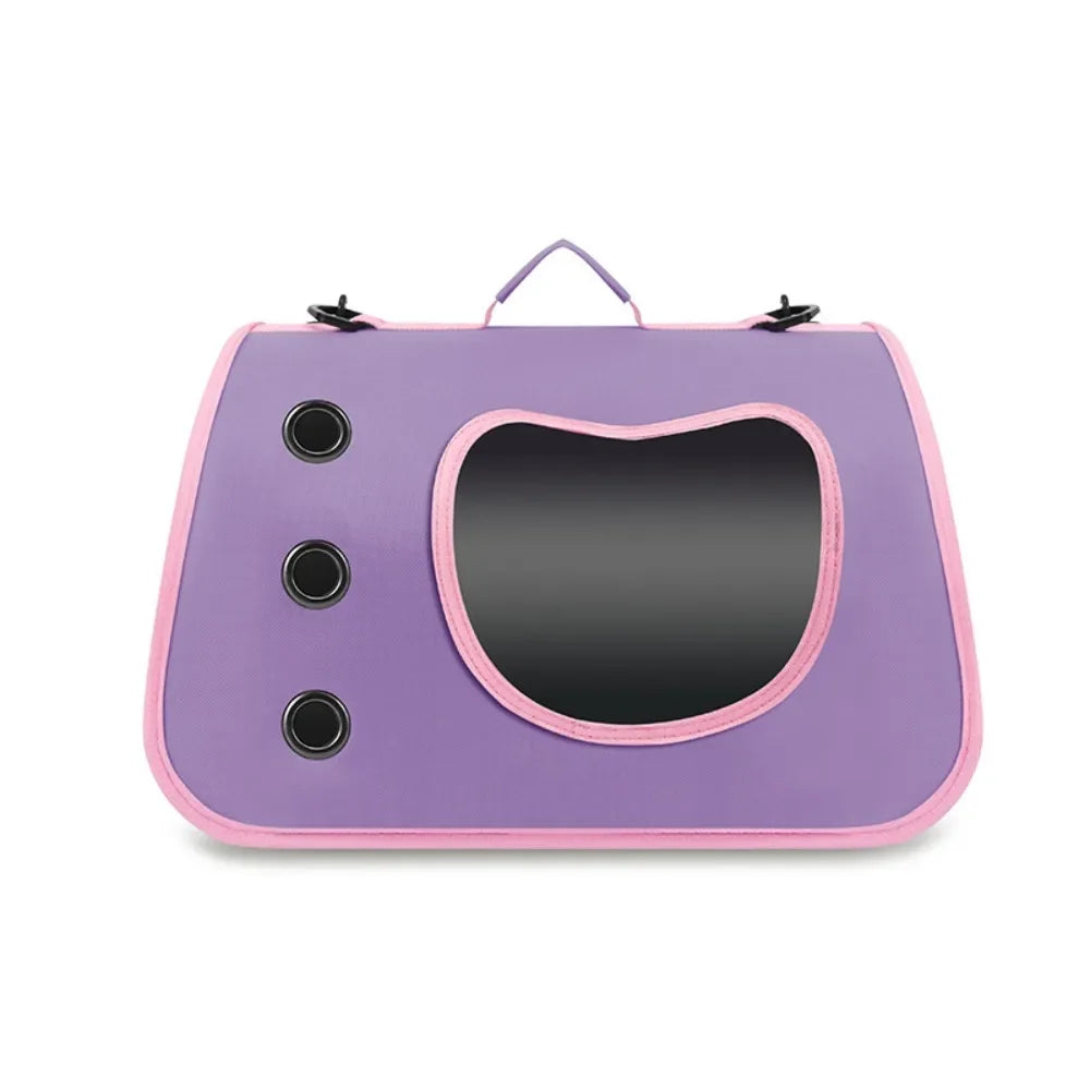 Portable Pet Cat Bag Carrier Foldable Cat Bag Breathable Shoulder Bag For Small Dogs Cats Pet Cat Dog Outing Bag Carrying Bag