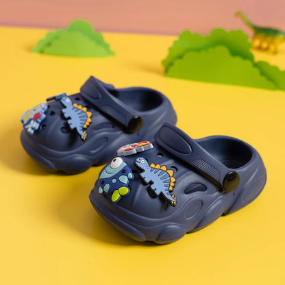 New Solid Color Summer Breathable Garden Shoes Baby Sandals Cute Decoration Boys Girls Lightweight Anti-slip Casual Shoes