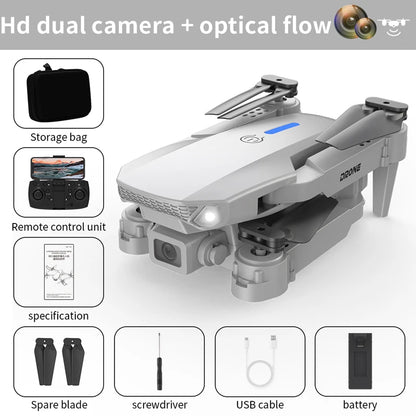 Drone E88 RC Quadcopter Foldable Portable 5G WiFi FPV Drones With 4K HD Camera Altitude Hold Mode follow Drone