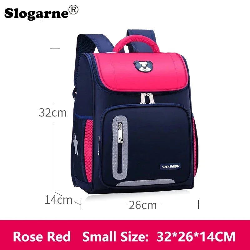 Students Simple Primary School Bags Boys 1-6 Grade Spine Protection Burden Reduction Schoolbag Girls Backpack Unisex Mochila Bag