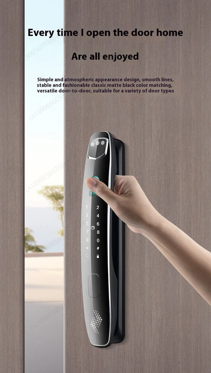 3D Face Recognition Anti-pry And Anti-crack Smart Door Lock Fully Automatic Password Fingerprint Lock Intercom Smart Door Lock
