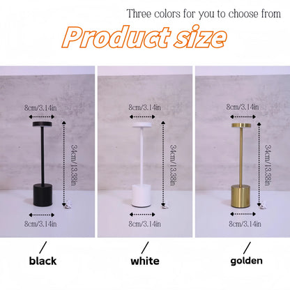 Wireless charging LED desk lamp | 3-color + adjustable dimming | USB charging | Bedside lamp | Festival gift.
