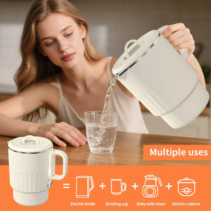 Foldable Electric Kettle 1L Folding Electric Kettles For Boiling Water Fast Boiling Machine With Steamed Egg Rack For Picnic