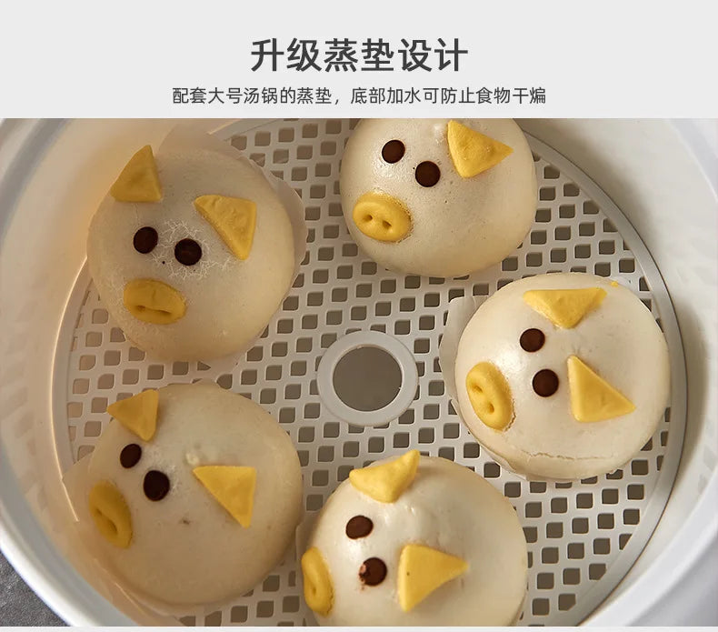 Microwave Oven Special Box Household Plastic Heating Fresh Keepeing Box with Lid Steamed Bun Instant Noodles Kitchen Bowl