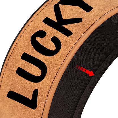 Customized Leather Dog Collar Personalized Wide Padded ID Collars Free Print Name Number For Medium Large Dogs Dogs Greyhound