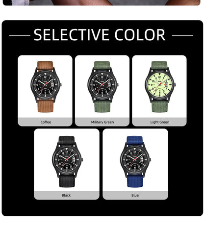 Reloj Hombre 2023 Fashion Mens Nylon Watches Luxury Men Army Military Quartz Watch Calendar Date Wristwatch Relogio Masculino