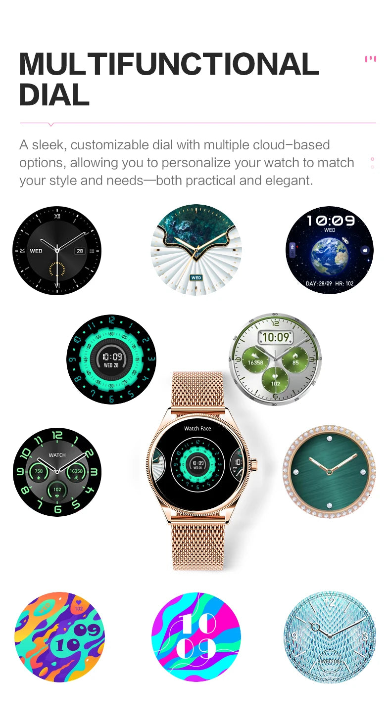 VALDUS VL60 Pro 2025 New Smartwatch For Women Men  AMOLED Screen Bluetooth Call IP68 Waterproof  Fitness Sports Smart Watch Gift