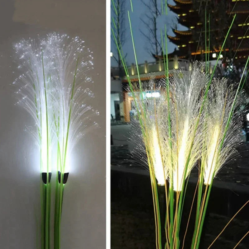 LED Solar Garden Reed Lamp Outdoor Waterproof Lawn Light Yard Christmas Decoration Path Lighting Decor Solar Power Light