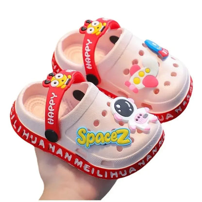 Cartoon Baby Soft-Sole Sandals – Ultra-Light Non-Slip Infant Closed-Toe Sandals for Boys and Girls, Beach Shoes