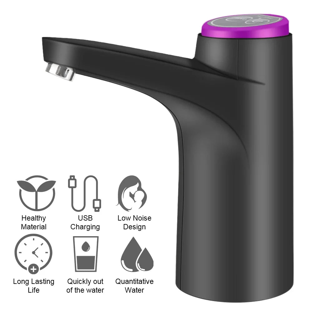 Automatic Electric Water Dispenser USB Barreled Water Pump Water bottle Gallon Drinking Bottle Switch Water Treatment Appliances