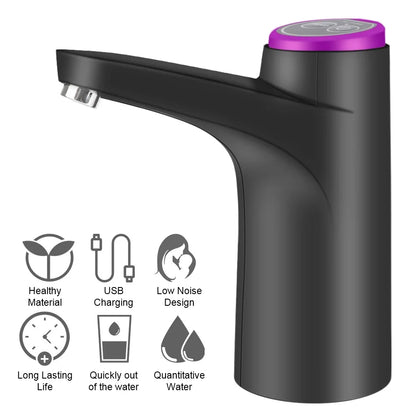 Automatic Electric Water Dispenser USB Barreled Water Pump Water bottle Gallon Drinking Bottle Switch Water Treatment Appliances