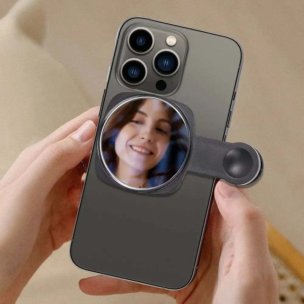 Smartphone Camera Mirror Reflection Clip Kit Portable Mobile Phone Camera Mirror Clip With Storage Bag Phone Rear Selfie Mirror