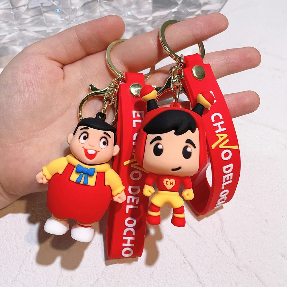 Hot Game Friday Night Funkin Keychain Cute 3D Model Silicon Keychain for Backpack Keyrings Accessories Fans Gifts Trinkets