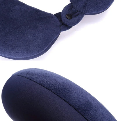 Nanoparticles U Shaped Travel Pillow Neck Support Headrest Microbeads Filling Colorful Soft Cushion Flight for AirPlane Car