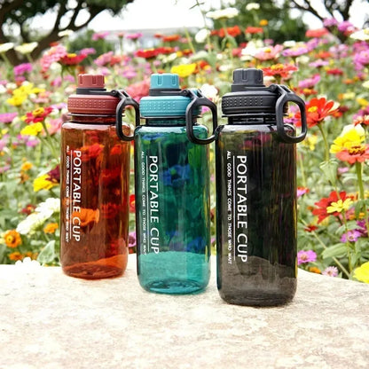1PC 1000ML Creative Space Cup Large Capacity Sports Water Bottle for Fitness Enthusiasts Easy Carry Hydration Shaker Bottle