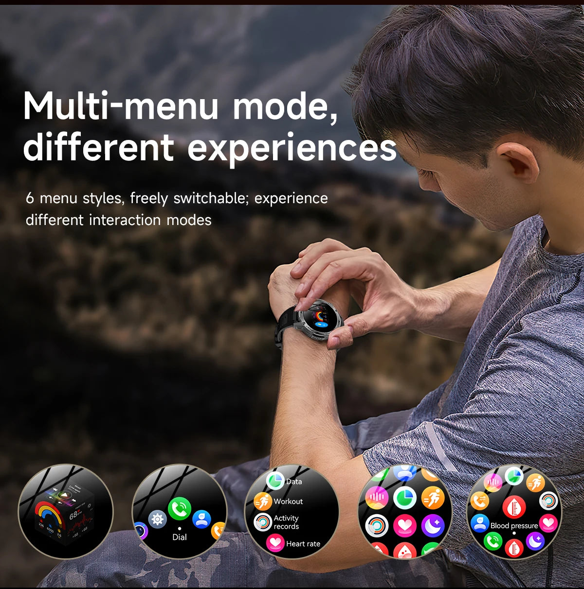 LIGE New 1000mAh Big Battery Smart Watch Men LED Flashlight BT Call IP68 Waterproof Men Watches Spots Smartwatch For Android ios