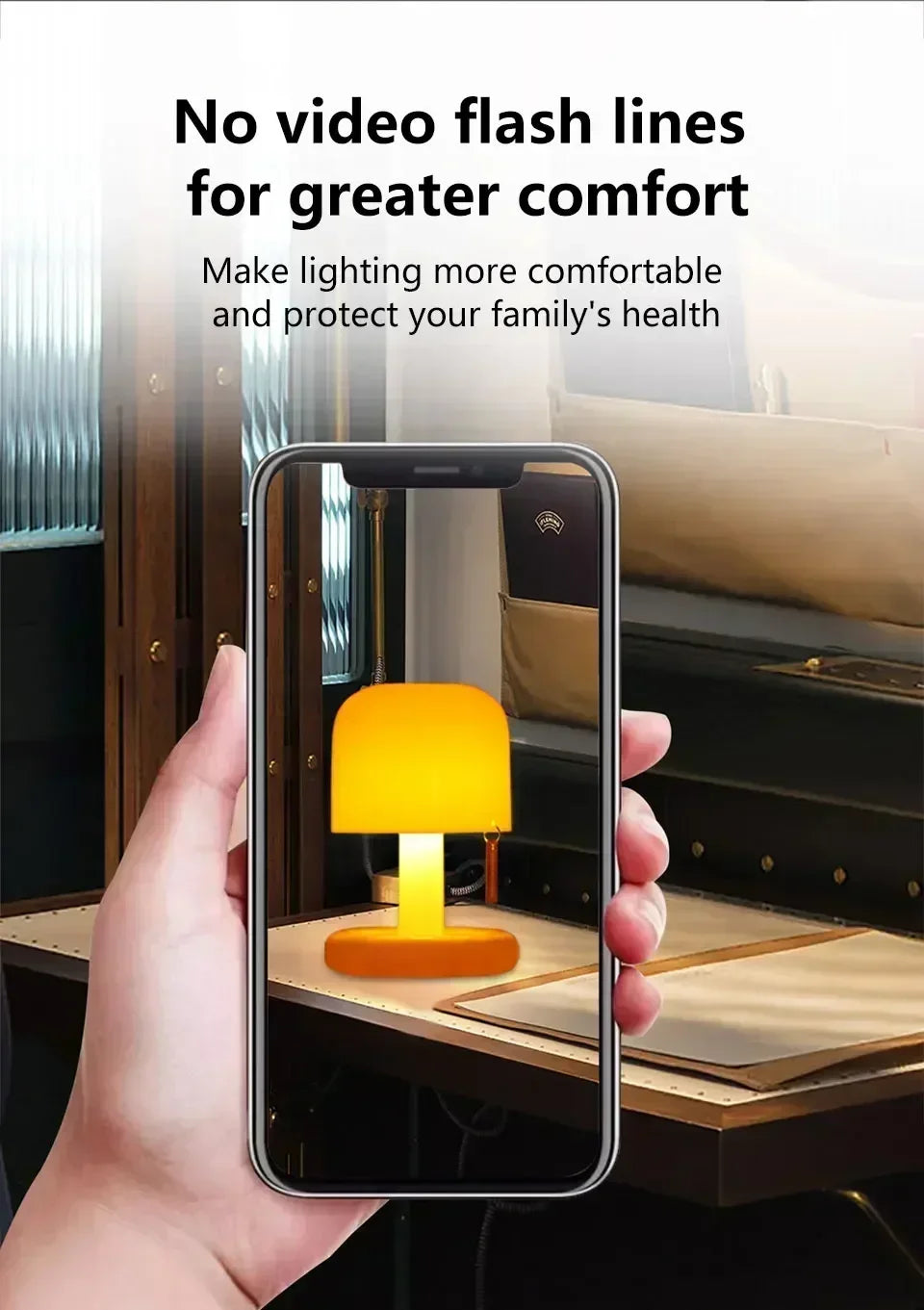 LED Touch Table Lamp Sunset Night Light USB Rechargeable Desk Lamp Creative Atmosphere Light for Bedside Bedroom Bar Living Room