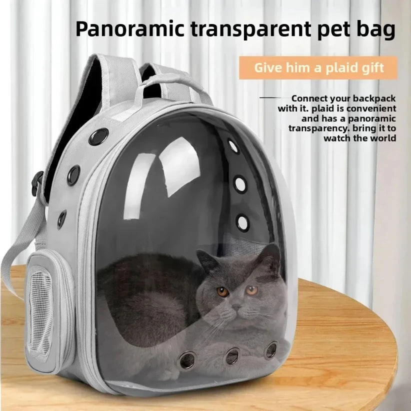 Cat Bag Breathable Clear Space Capsule Cat Backpack for Cat Portable Outdoor Travel Pet Shoulder Bag Pet Outgoing Backpack