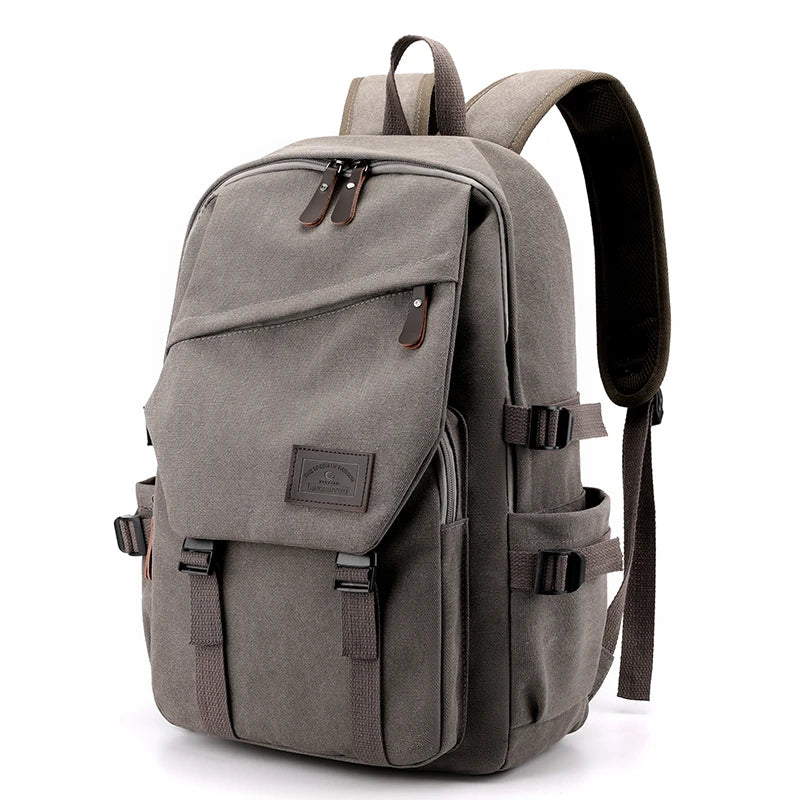 Men's large capacity travel backpack, suitable for different groups of people, adjustable shoulder strap length, multi compartme