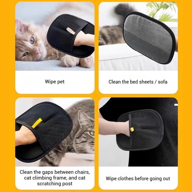1-5pcs Pet Hair Grooming Gloves Pet Hair Remover Glove Dog Cats Hair Cleaning Gloves Pet Hair Cleanning Tool Pet Fur Hair Gloves