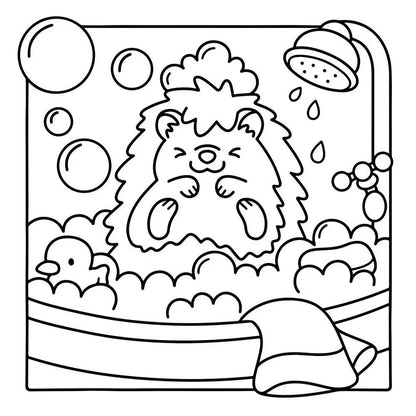 Creative Cartoon Coloring Book Stress Relief Educational Paperback Painting Gift Graffiti Painting Book for Adults And Teens