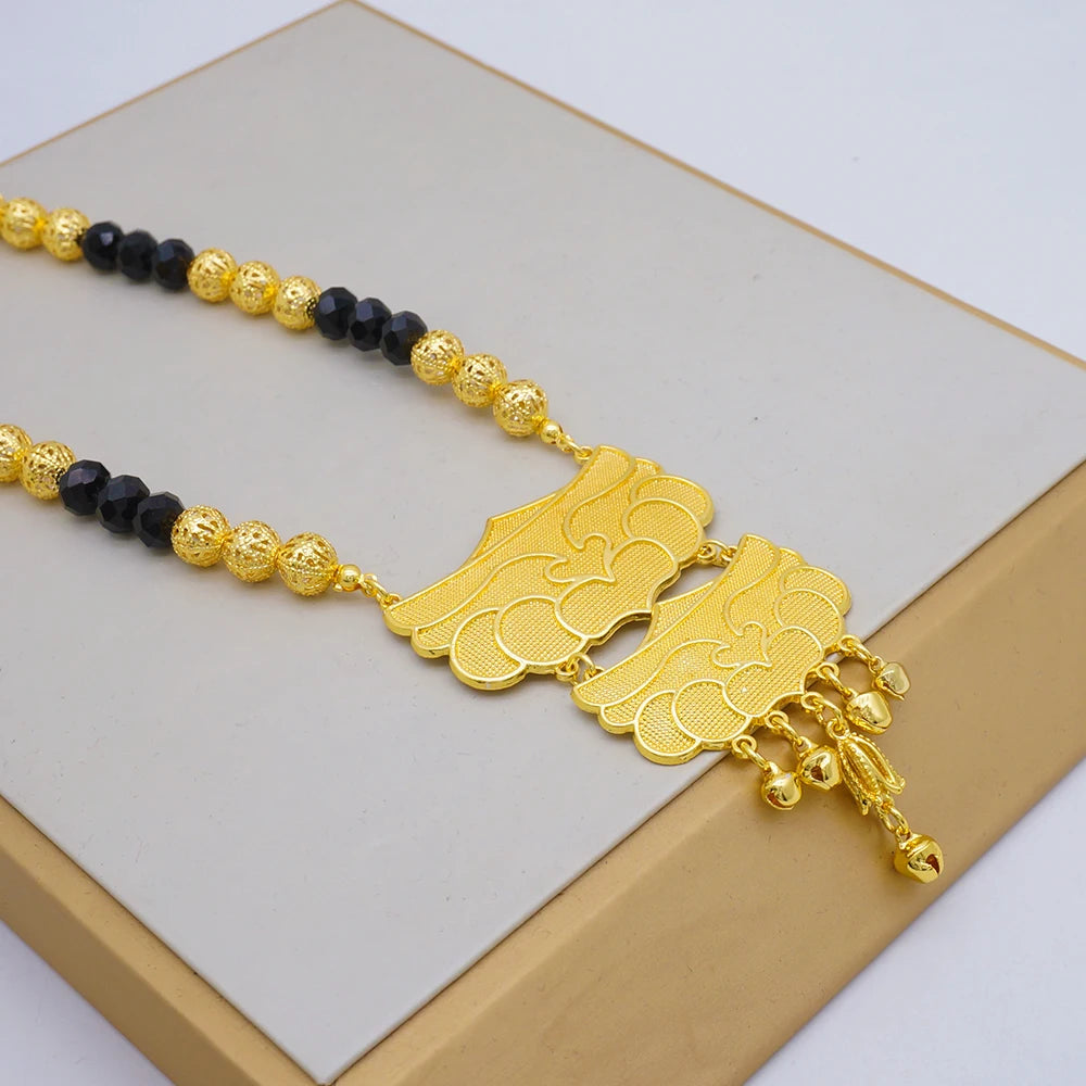 2023 Fine Jewelry Sets For Women Dubai Bridal Wedding Gifts Necklace Bracelet Earrings Ring Jewellery Set African Bead jewelry