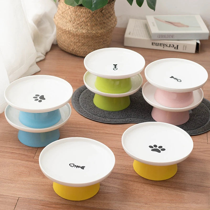 Dog Pet Bowls Food Bowl Water Dog Dish Bowl Feeder Pet Cats Cat Ceramic Kitten Cat for Bowl Feeder Dish Accessories Pet Plate
