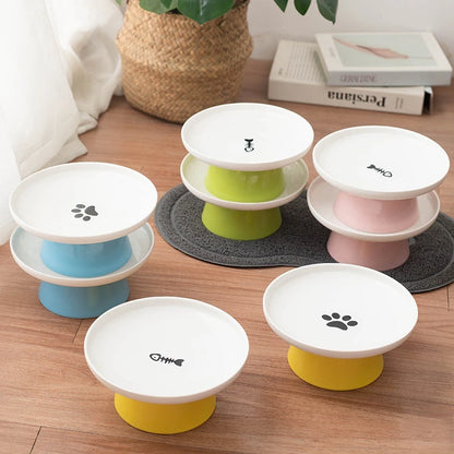 Dog Pet Bowls Food Bowl Water Dog Dish Bowl Feeder Pet Cats Cat Ceramic Kitten Cat for Bowl Feeder Dish Accessories Pet Plate