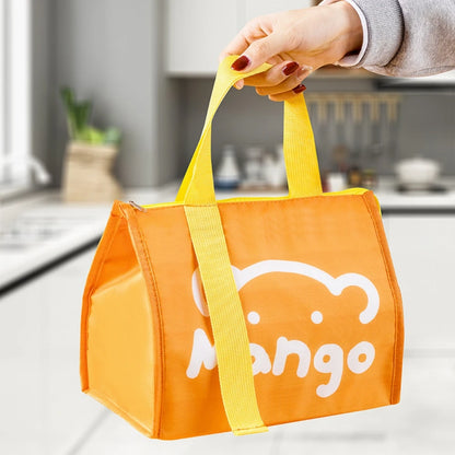 Portable Lunch Bag For Women Thermal Insulated Lunch Box Tote Cooler Handbag Waterproof Bento Pouch Office Food Bags