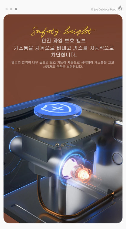 BISINNA Picnic Stove, Portable Camping Stove, Burning Like a Home Gas Burner. 3 Layers of Safety