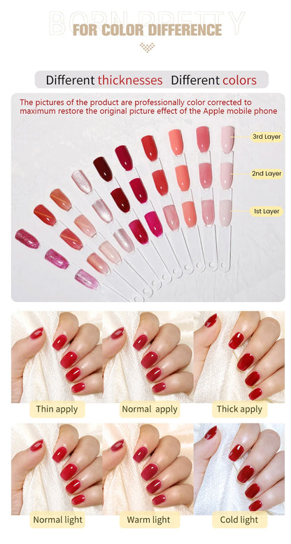BORN PRETTY 10ml Water Light Cat Magnetic Gel for Autumn Winter Naills Semi Permanent Soak Off UV Gel Manicure Nail Art Varnish