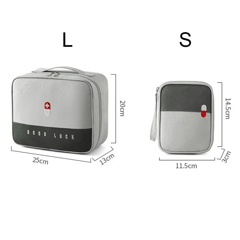 Outdoors Large-Capacity Travel Portable Medicine Case Emergency Survival Box Medicine Container Cosmetic Organizer