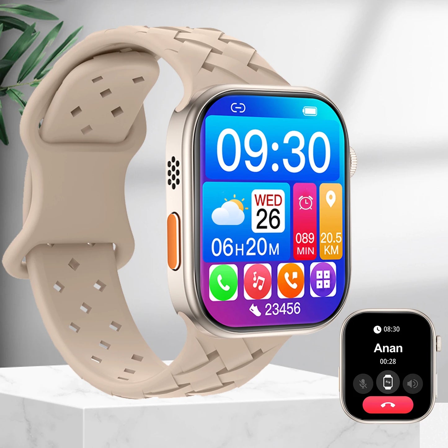 Smart Watch Multi-functional sports smart watch ,Wireless Calling, Personalized the Watch Faces,Music control