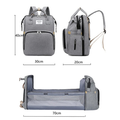 Mommy Bag Lightweight Portable Folding Crib Bed Large-capacity Travel Maternity Bags Baby Backpack Female Mommy Outting Bag