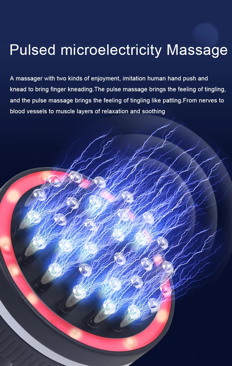Eletric Guahsa Massager Meridian Massage Brush Lymphatic Drainage Machine Heating Microcurrent Body Back Massager Anti Cellulite